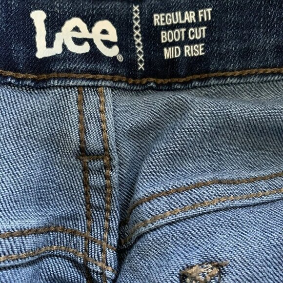 Lee Regular Fit Boot Cut Mid-Rise Size 16 Long - Picture 5 of 5